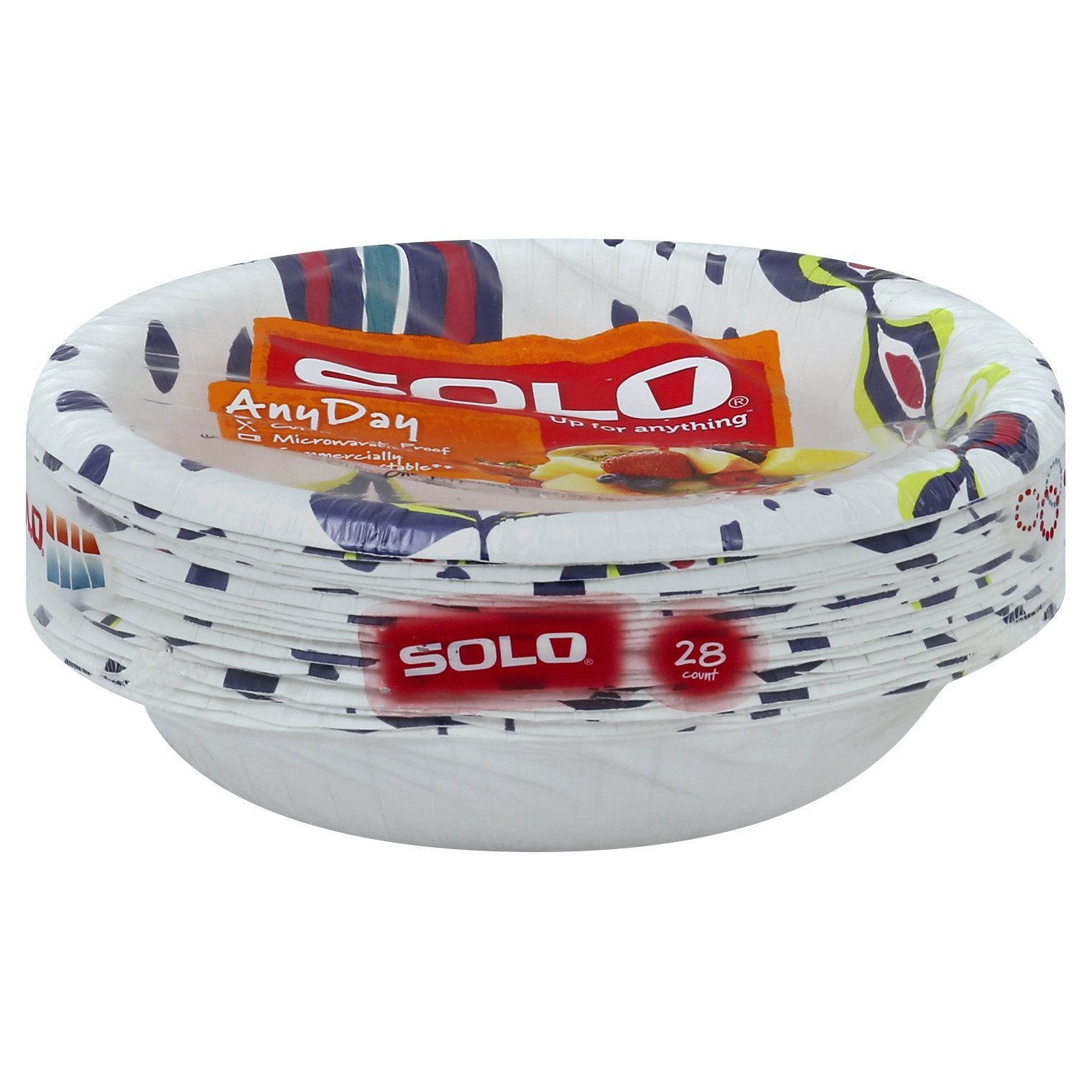 slide 1 of 2, Solo Heavy Duty Paper Bowls, 28 ct