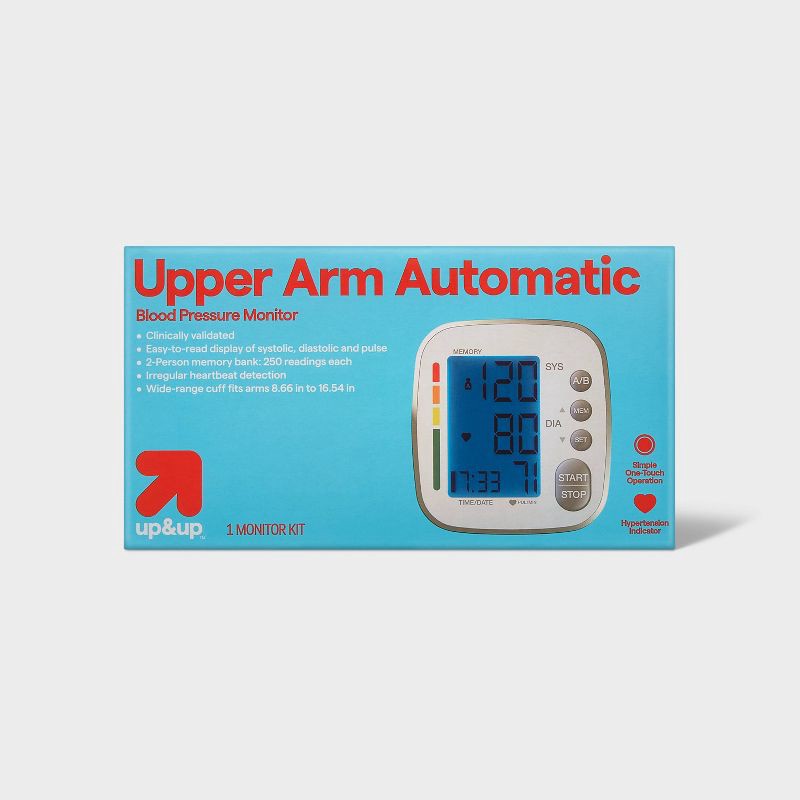 slide 1 of 3, Upper Arm Blood Pressure Monitor - up&up™, 1 ct