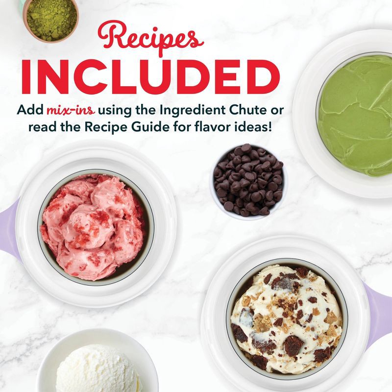 slide 7 of 7, My Mug Electric Ice Cream Maker Multi-Purpose Soft Serve Ice Cream Machine: Dash, 1-Quart, 20-Min Cycle, Purple, Hand Wash, 1 ct