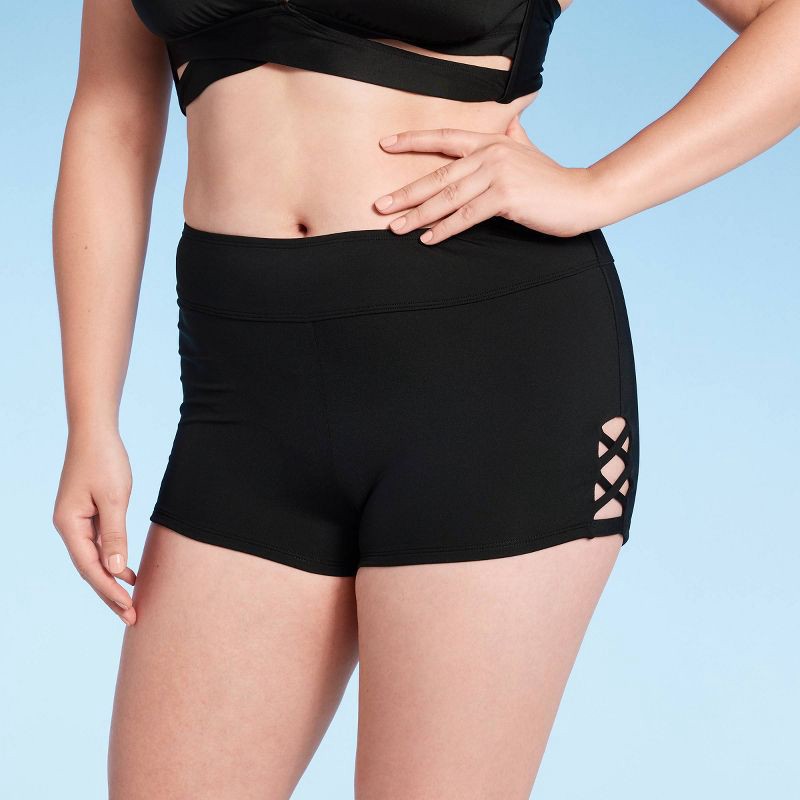 Women's X-Side Sport Swim Shorts - Shade & Shore™ Black XS