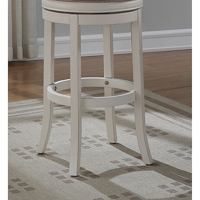 slide 4 of 4, American Woodcrafters Aversa Stool - White, 34 in