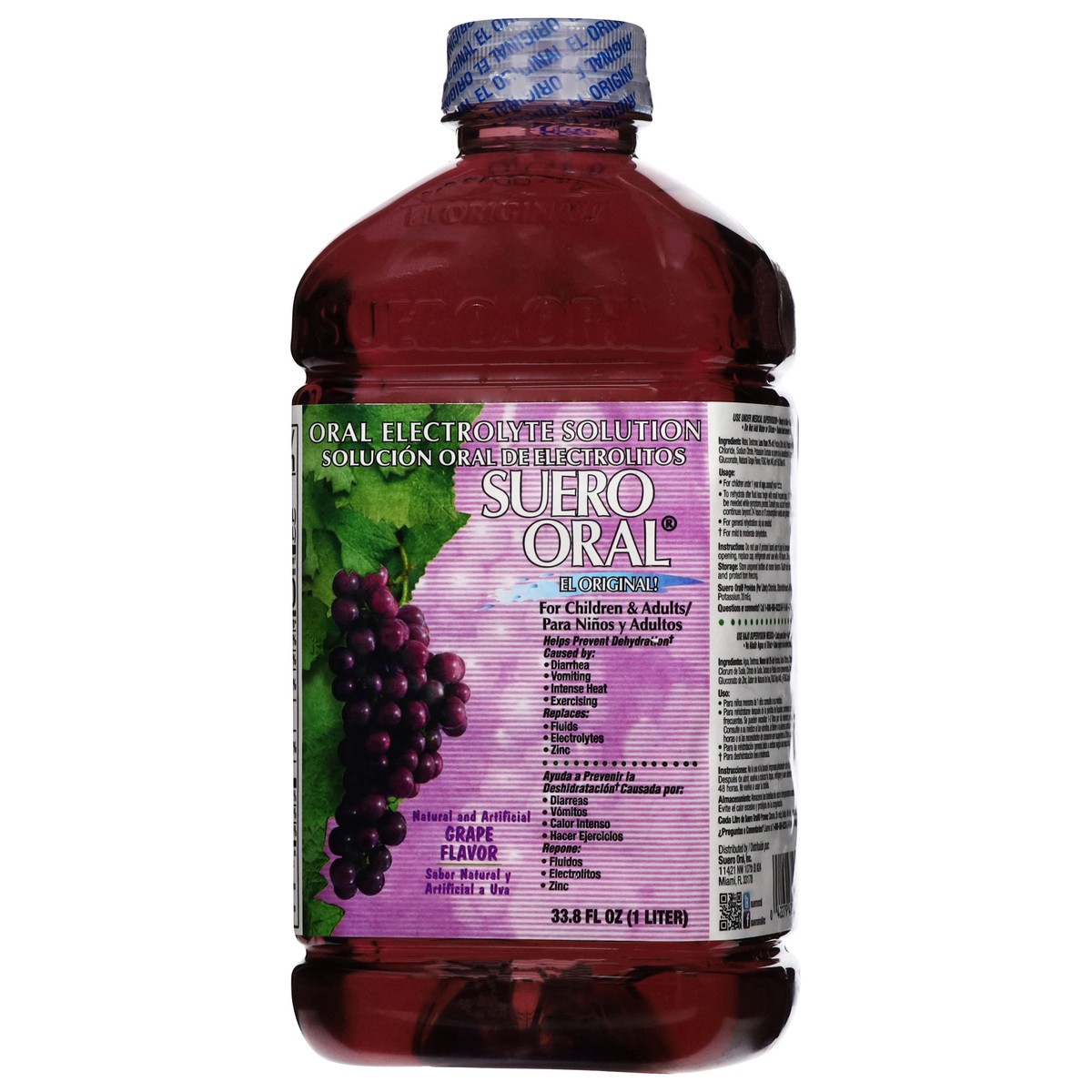slide 4 of 13, Suero Oral Grape Flavor Oral Electrolyte Solution 33.8 fl oz, 33.8 fl oz