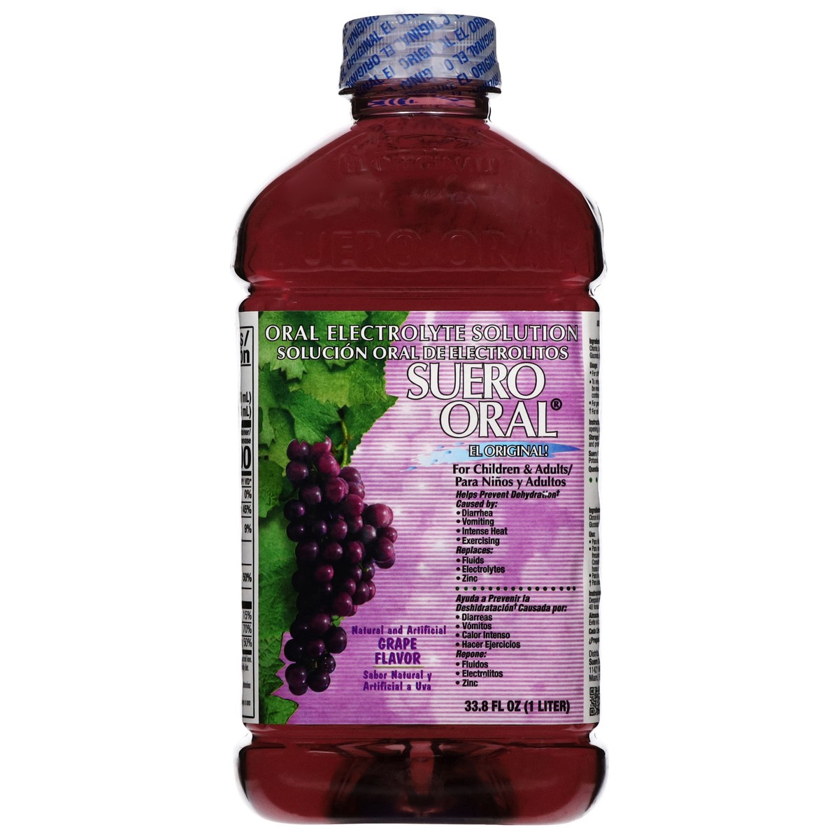slide 1 of 13, Suero Oral Grape Flavor Oral Electrolyte Solution 33.8 fl oz, 33.8 fl oz