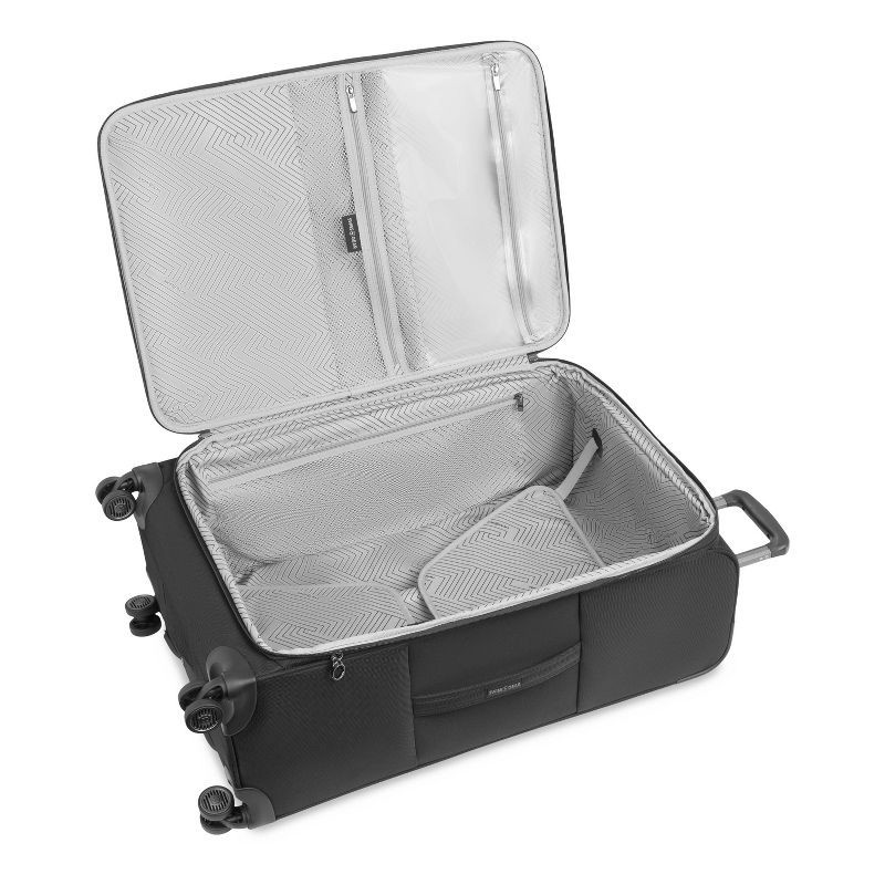 slide 12 of 12, SWISSGEAR Checklite Softside Large Checked Suitcase - Black: 8-Wheel Tear-Resistant Luggage, 1 ct