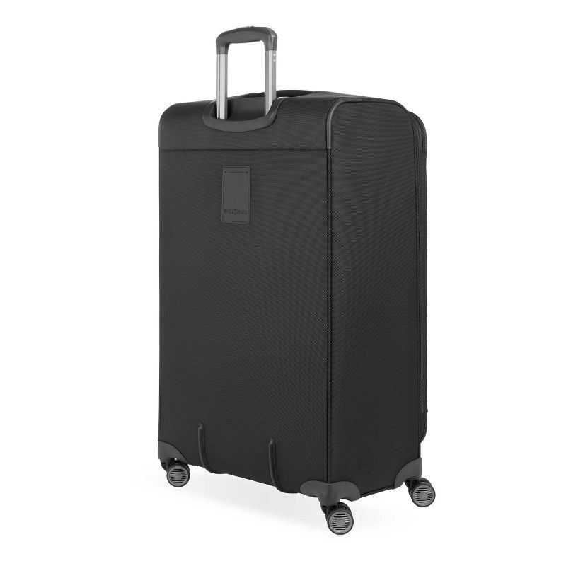 slide 7 of 12, SWISSGEAR Checklite Softside Large Checked Suitcase - Black: 8-Wheel Tear-Resistant Luggage, 1 ct