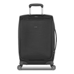SWISSGEAR Checklite Softside Carry On Suitcase - Black: 8 Wheels, Telescoping Handle, Tear-Resistant