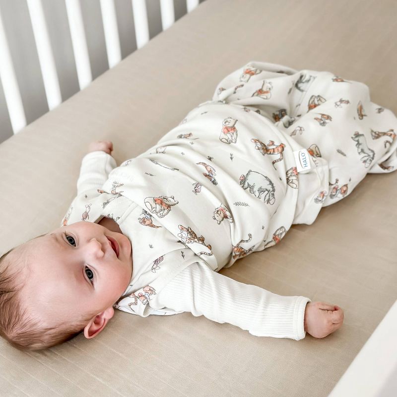 slide 5 of 6, HALO Innovations Sleepsack 100% Cotton Swaddle Wrap Disney Baby Collection - Winnie Frolic S, 1 ct