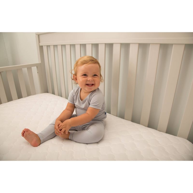 slide 8 of 8, Sealy Stain Release Waterproof Fitted Crib & Toddler Mattress Protector Pad, 1 ct