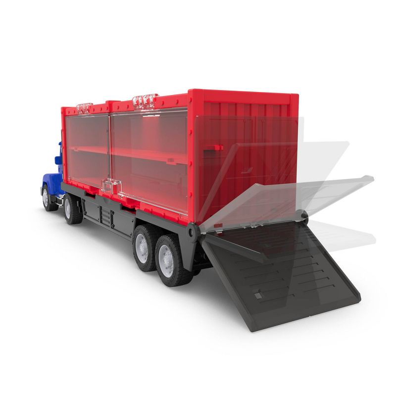 slide 4 of 9, DRIVEN by Battat Pocket Car Carrier Truck with 10 Cars: Metal & Plastic Toy Semi Truck, 13-Piece Set, 1 ct