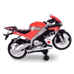 Maxx Action Super Bike with Wheelie Feature - Motorized Toy Motorcycle: Battery-Powered Metal & Plastic, 1:24 Scale