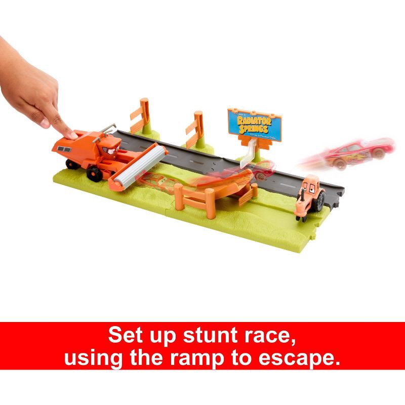 slide 3 of 5, Disney Pixar Cars Frank Escape and Stunt Race Playset, 1 ct