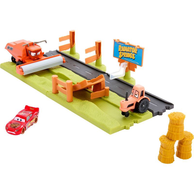 slide 1 of 5, Disney Pixar Cars Frank Escape and Stunt Race Playset, 1 ct