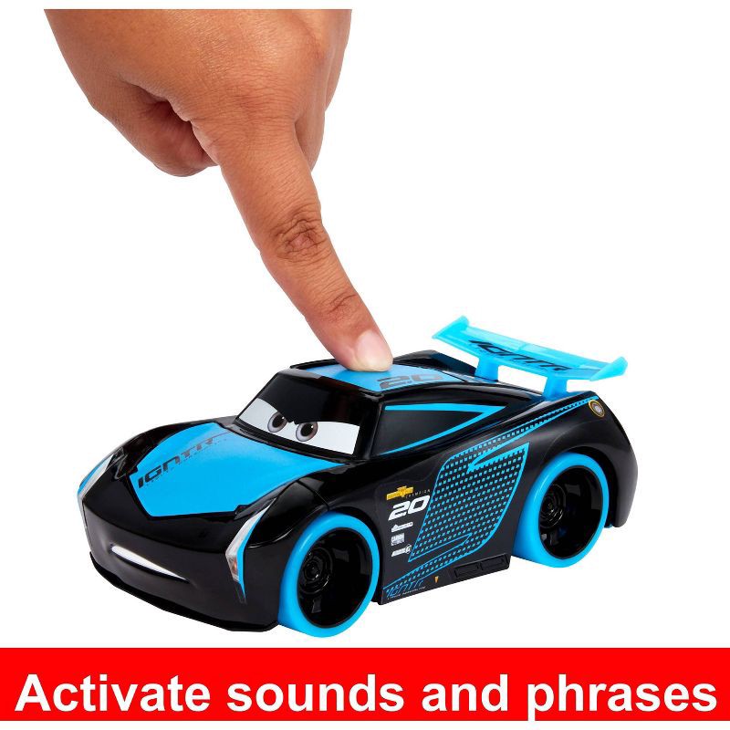 slide 4 of 6, Disney Pixar Cars Track Talkers Glow Racers Lightning McQueen & Jackson Storm - 2pk (Target Exclusive), 2 ct