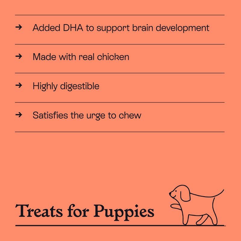 slide 4 of 7, Rawhide-Free Ring Puppy Treats Chicken Flavor - 6oz/5ct - Kindfull™, 5 ct; 6 oz
