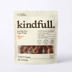 Rawhide-Free Ring Puppy Treats Chicken Flavor - 6oz/5ct - Kindfull™