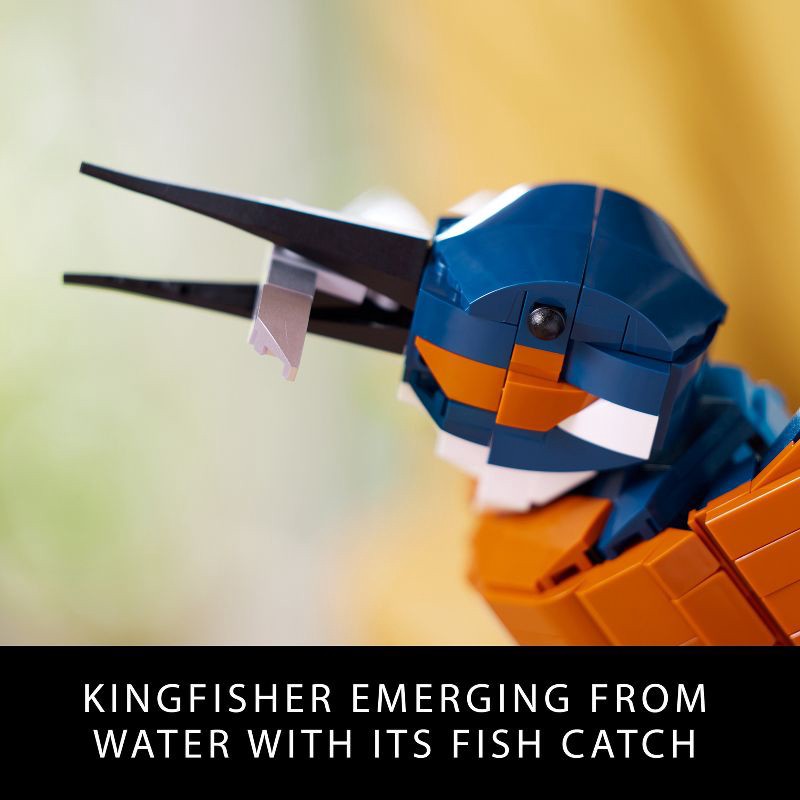 slide 4 of 6, LEGO Icons Kingfisher Bird Building Set for Build and Display 10331, 1 ct