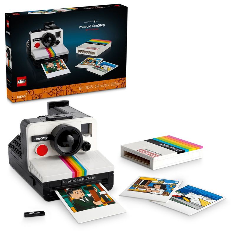 slide 1 of 6, LEGO Ideas Polaroid OneStep SX-70 Camera Model 21345, 1 ct