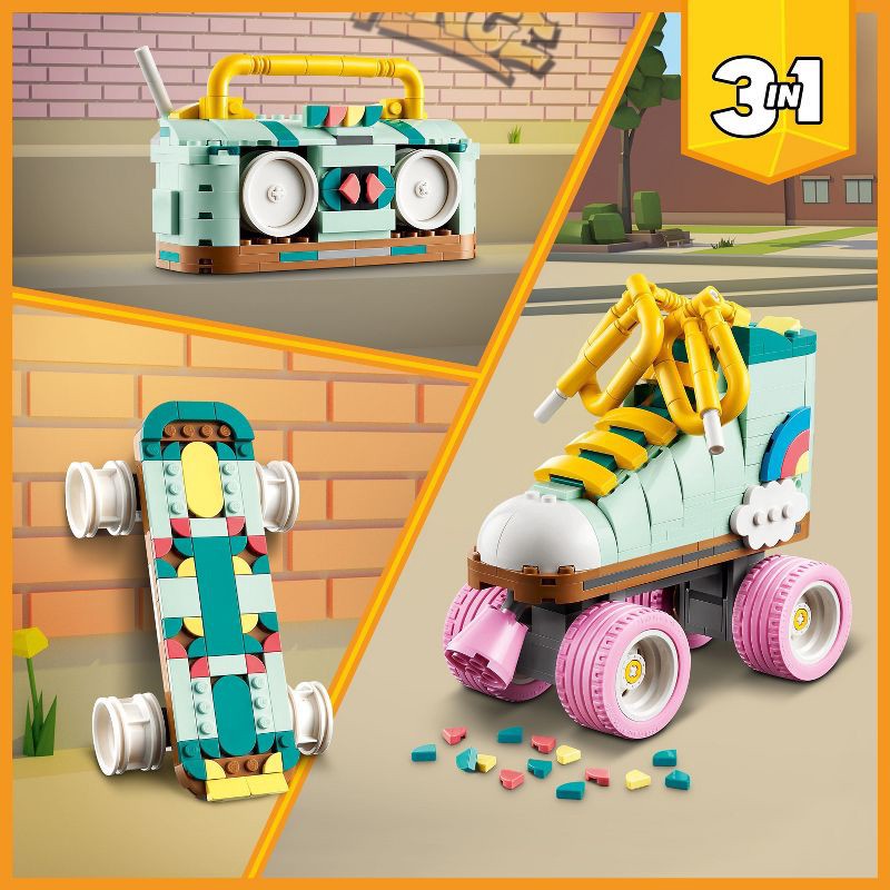 slide 2 of 6, LEGO Creator 3 in 1 Retro Roller Skate Toy 31148, 1 ct