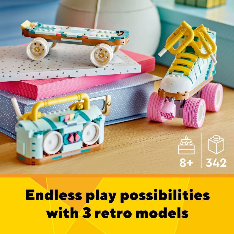 slide 3 of 6, LEGO Creator 3 in 1 Retro Roller Skate Toy 31148, 1 ct