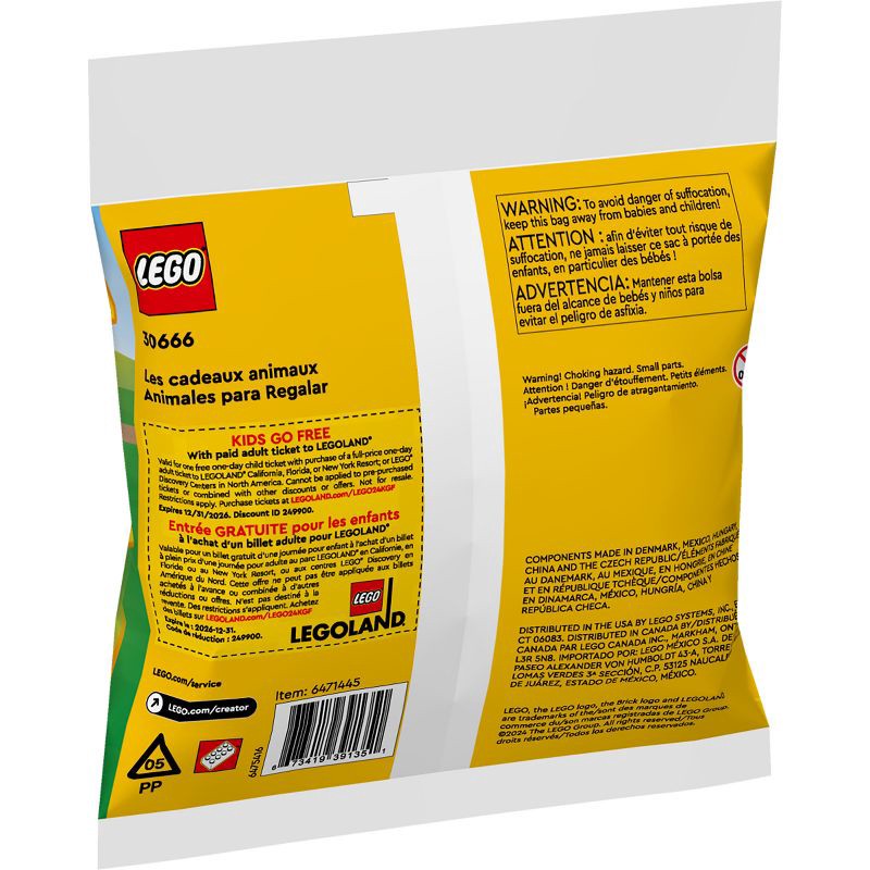slide 3 of 3, LEGO Creator Gift Animals 30666, 1 ct