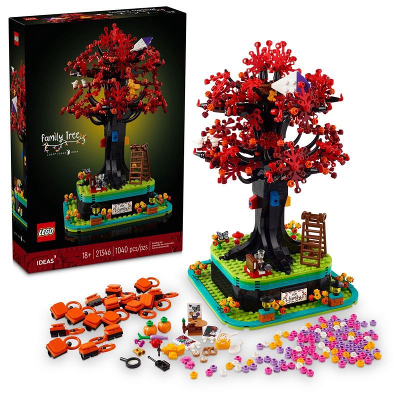 slide 1 of 6, LEGO Ideas Family Tree Home Décor Building Set - Christmas Gift Ideas - 21346, 1 ct