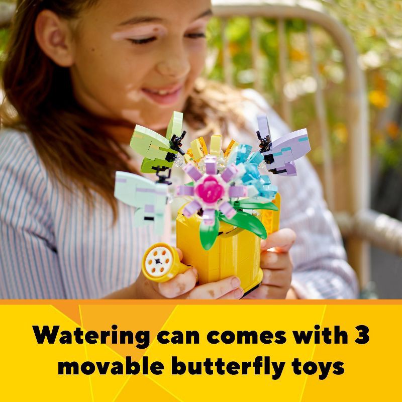 slide 4 of 6, LEGO Creator 3 in 1 Flowers in Watering Can Building Toy 31149, 1 ct