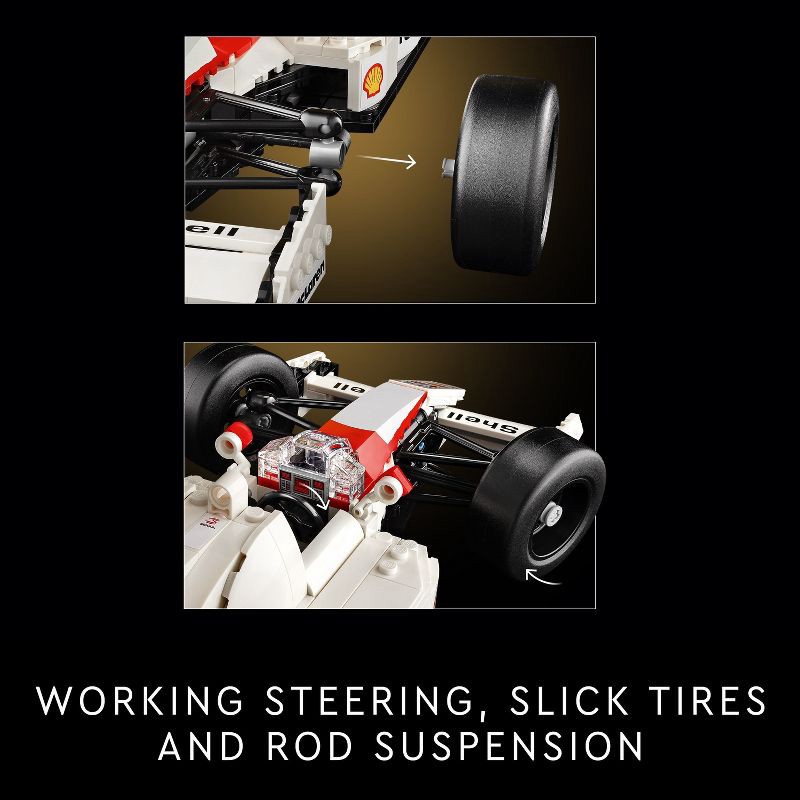 slide 3 of 6, LEGO Icons McLaren MP4/4 & Ayrton Senna Model Race Car 10330, 1 ct