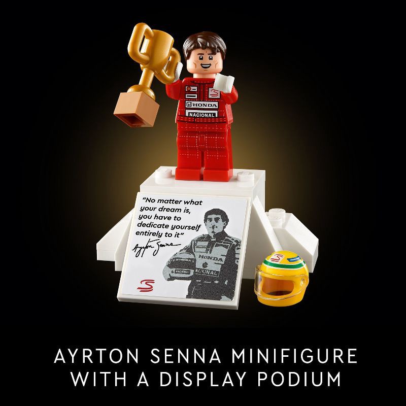 slide 5 of 6, LEGO Icons McLaren MP4/4 & Ayrton Senna Model Race Car 10330, 1 ct
