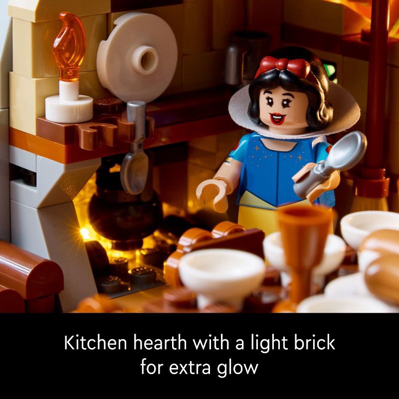slide 4 of 6, LEGO Disney Snow White and the Seven Dwarfs' Cottage Build and Display Set 43242, 1 ct