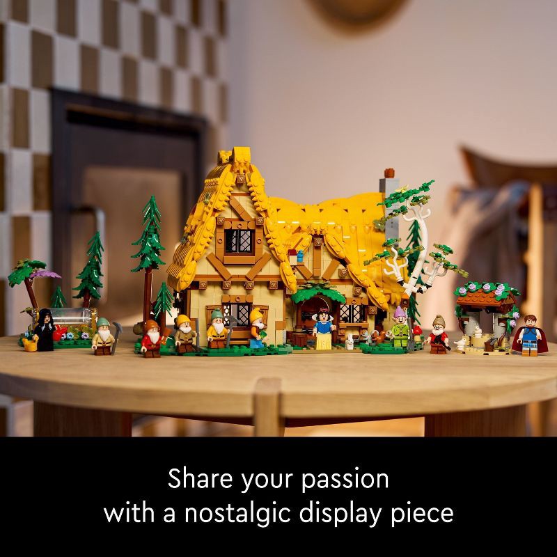 slide 6 of 6, LEGO Disney Snow White and the Seven Dwarfs' Cottage Build and Display Set 43242, 1 ct