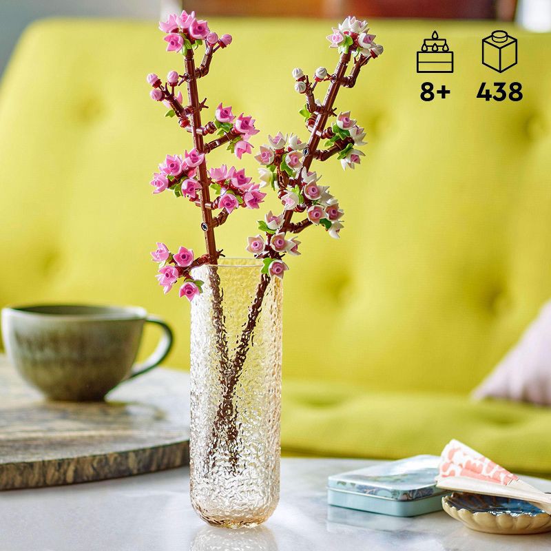 slide 2 of 6, LEGO Flowers Celebration Gift, White and Pink Cherry Blossom 40725, 1 ct