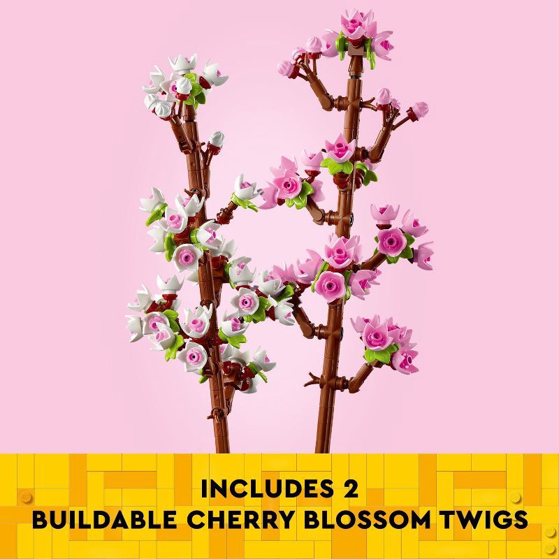 slide 3 of 6, LEGO Flowers Celebration Gift, White and Pink Cherry Blossom 40725, 1 ct