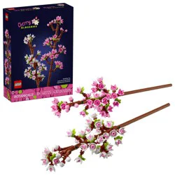 LEGO Flowers Celebration Gift, White and Pink Cherry Blossom 40725