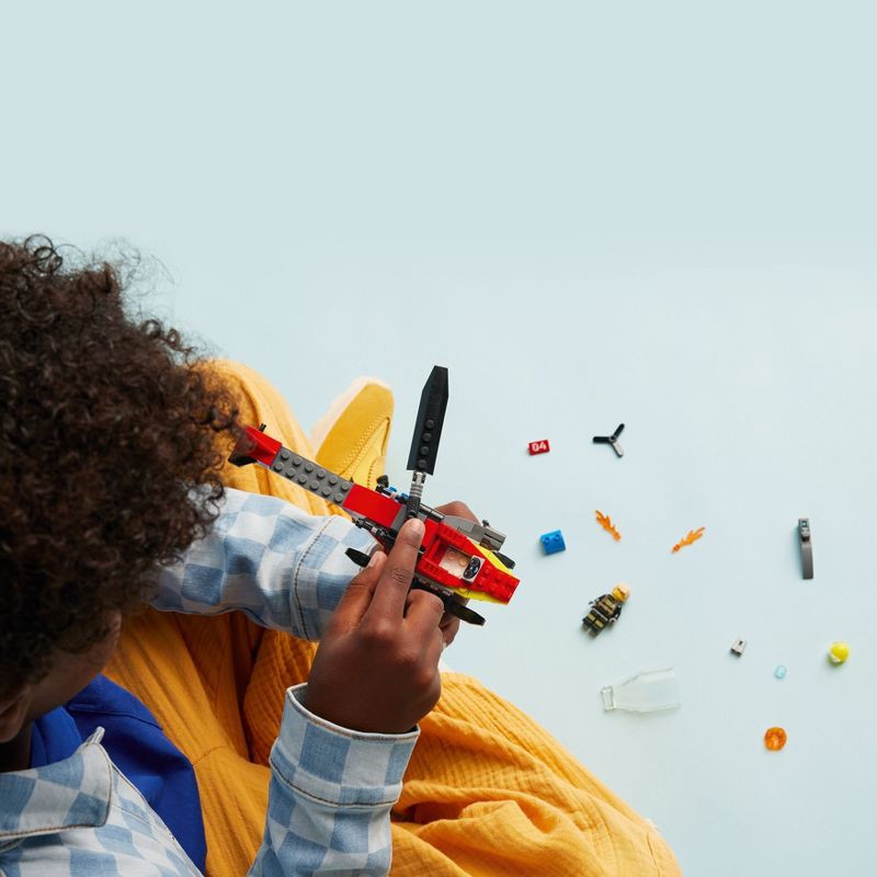 slide 5 of 6, LEGO City Fire Rescue Helicopter Pretend Play Toy 60411, 1 ct