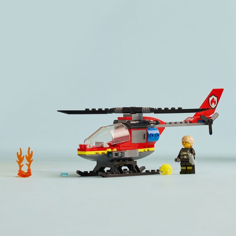 slide 6 of 6, LEGO City Fire Rescue Helicopter Pretend Play Toy 60411, 1 ct