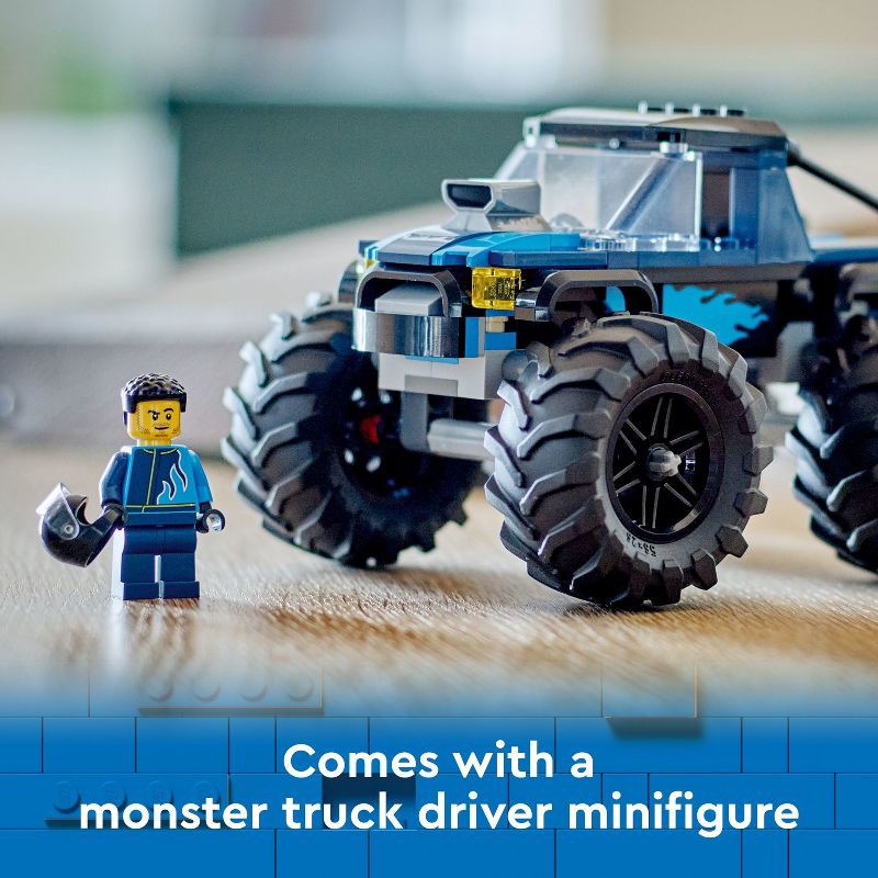 slide 5 of 6, LEGO City Blue Monster Truck Off-Road Toy, Mini Monster Truck 60402, 1 ct