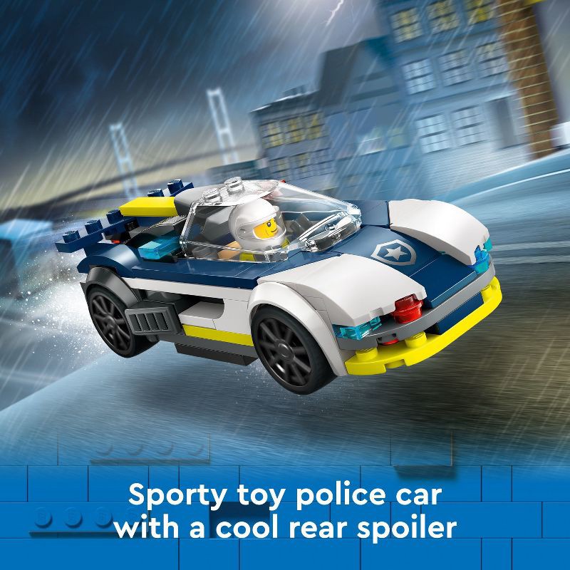 slide 3 of 6, LEGO City Police Car and Muscle Car Chase Pretend Play Toy 60415, 1 ct