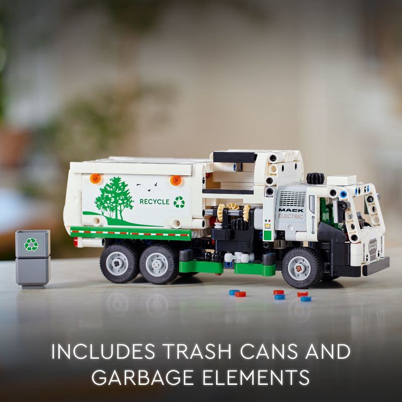 slide 5 of 6, LEGO Technic Mack LR Electric Garbage Truck Toy 42167, 1 ct