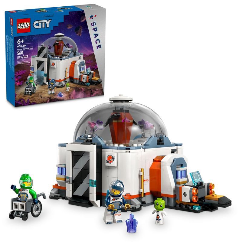 slide 1 of 7, LEGO City Space Science Lab Toy Building Set 60439: Educational STEM Kit for Kids, Laboratory Playset, 560 Pieces, 560 ct