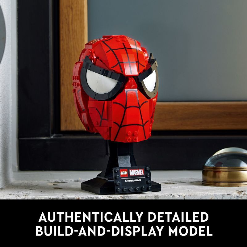 slide 3 of 6, LEGO Marvel Spider-Man Mask Building Set, Super Hero Kit, Christmas Gift Ideas - 76285, 1 ct