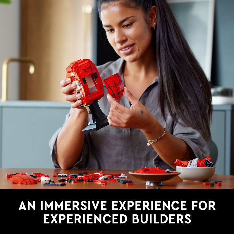slide 4 of 6, LEGO Marvel Spider-Man Mask Building Set, Super Hero Kit, Christmas Gift Ideas - 76285, 1 ct