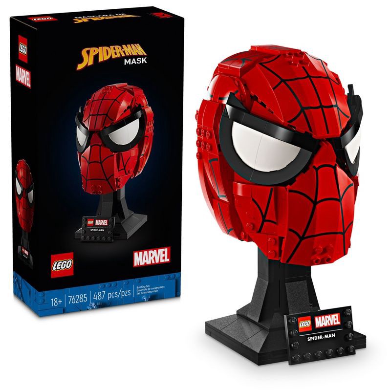 slide 1 of 6, LEGO Marvel Spider-Man Mask Building Set, Super Hero Kit, Christmas Gift Ideas - 76285, 1 ct