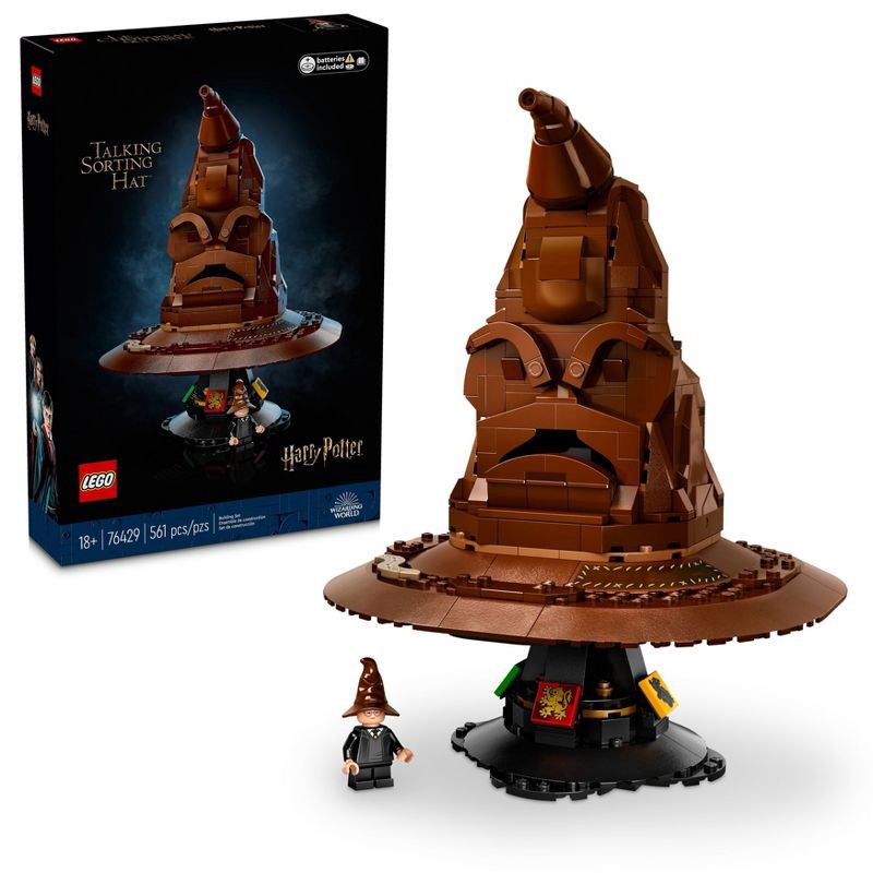 slide 1 of 6, LEGO Harry Potter Talking Sorting Hat Build and Display Set 76429, 1 ct
