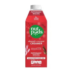 nutpods Unsweetened Peppermint Mocha Creamer - 25.4 fl oz
