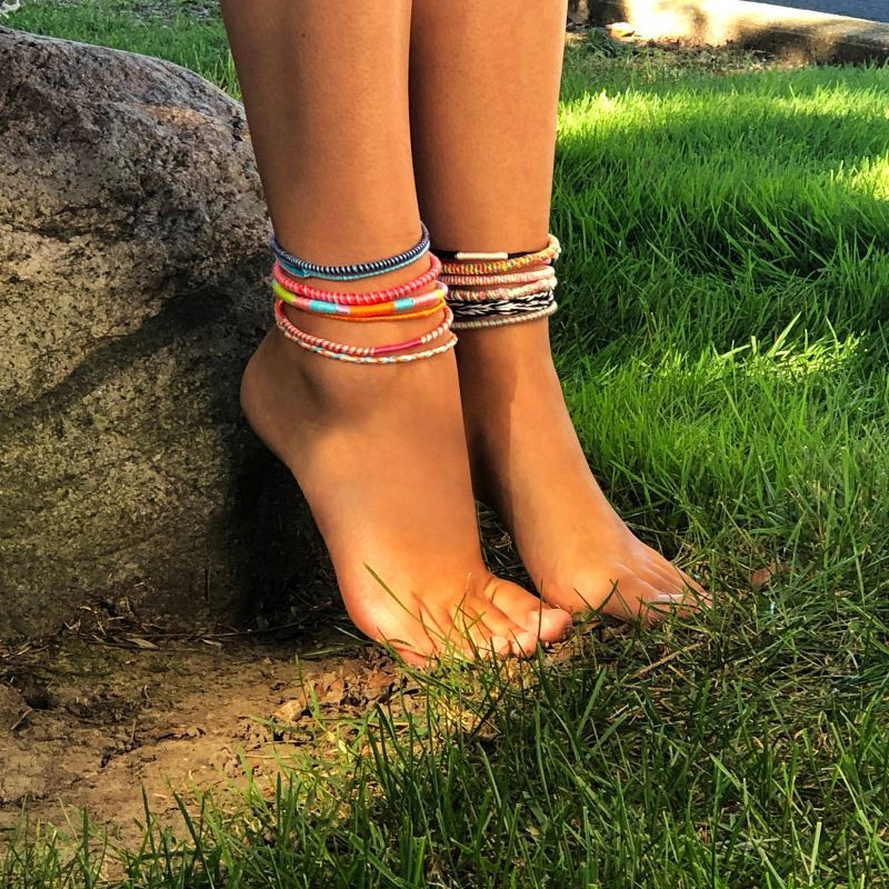 slide 7 of 7, PlayMonster Loopdedoo Bracelet Maker: Creative Craft Jewelry Kit with Weaving Loom & Embroidery Floss, 1 ct