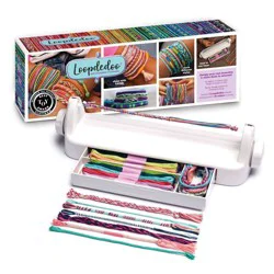 PlayMonster Loopdedoo Bracelet Maker: Creative Craft Jewelry Kit with Weaving Loom & Embroidery Floss