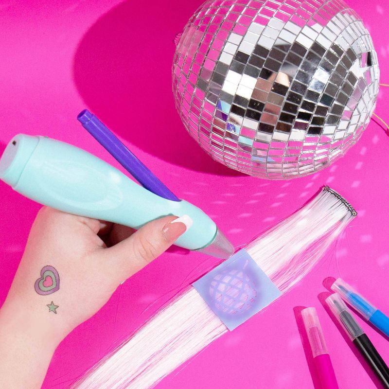 slide 2 of 6, GenMe 3-in-1 Airbrush Designer: Craft Activity Kit for Kids, Includes Stencils & Markers, 1 ct