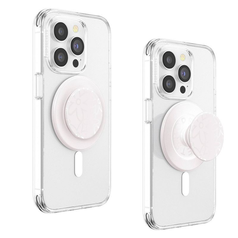 slide 2 of 8, PopSockets Magnetic Phone Grip for MagSafe, Magnetic Adapter Ring Included - Horchata, 1 ct