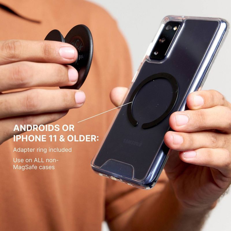 slide 7 of 8, PopSockets Magnetic Phone Grip with MagSafe, Magnetic Adapter Ring Included – Lunar Dreams, 1 ct