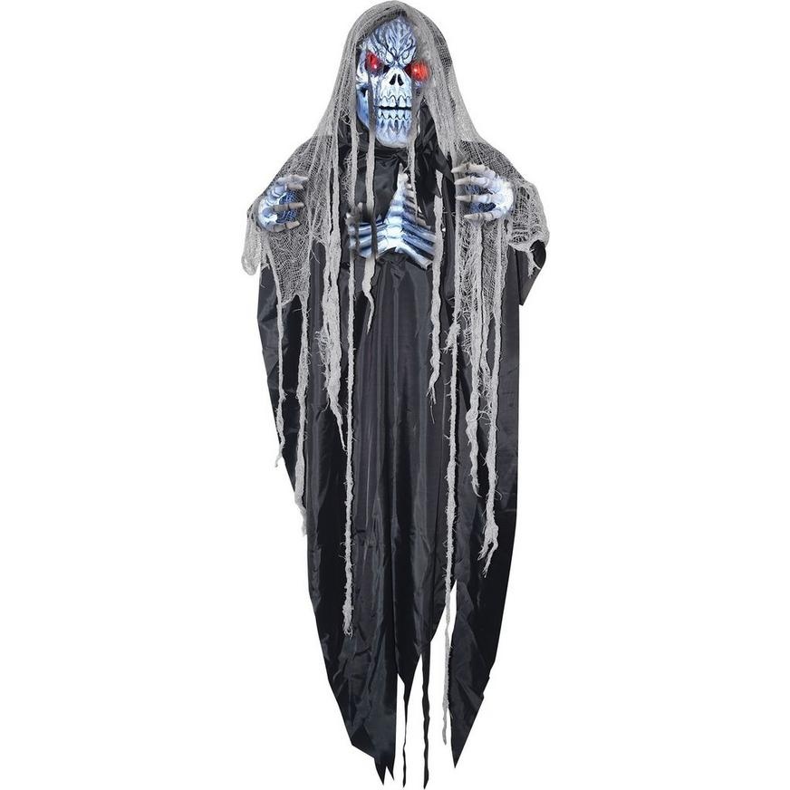 slide 1 of 1, Party City Animated Shocking Reaper Decoration, 1 ct
